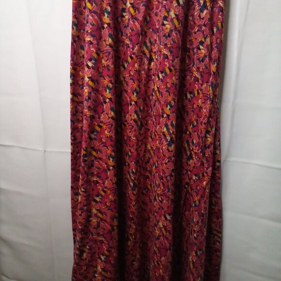 Lularoe Maxi Dress Women S Long Length Short Sleeve Pattern Colorful - Picture 6 of 16